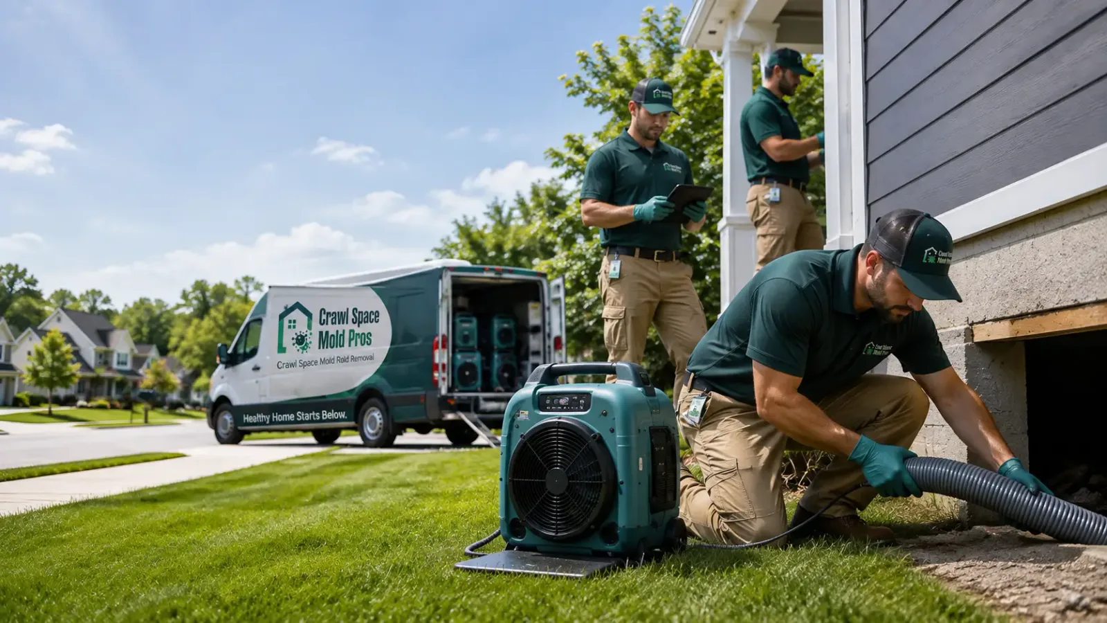 Crawl Space Mold Removal in Conception, MO